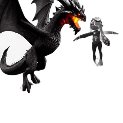 dragon, creature, animal, concept art transparent PNG cut-out