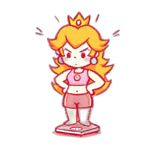 crown, dress, staff, pixel art transparent PNG cut-out