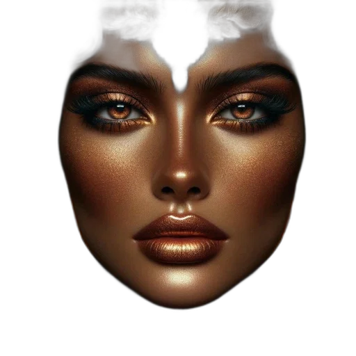 face, mask, crown, jewelry transparent PNG cut-out