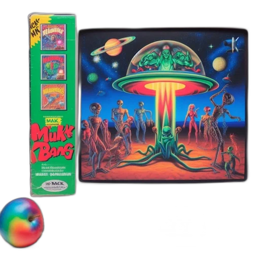 concept art, outer space, fire, nostalgic transparent PNG cut-out