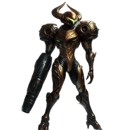 robot, weapon, creature, staff transparent PNG cut-out