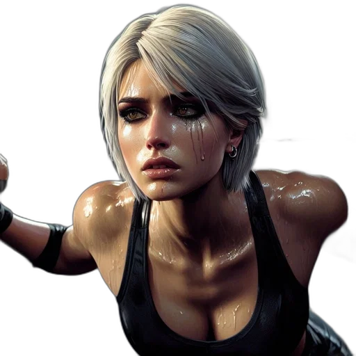 concept art, photorealistic, cyberpunk, comic book art transparent PNG cut-out