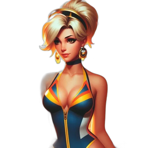 dress, concept art, comic book art, fantasy art transparent PNG cut-out