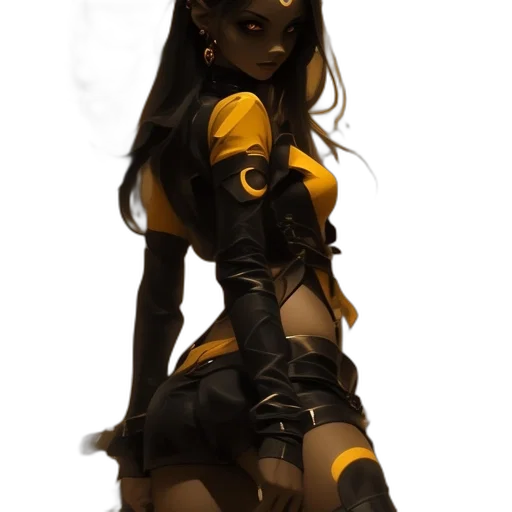 staff, mask, dress, concept art transparent PNG cut-out