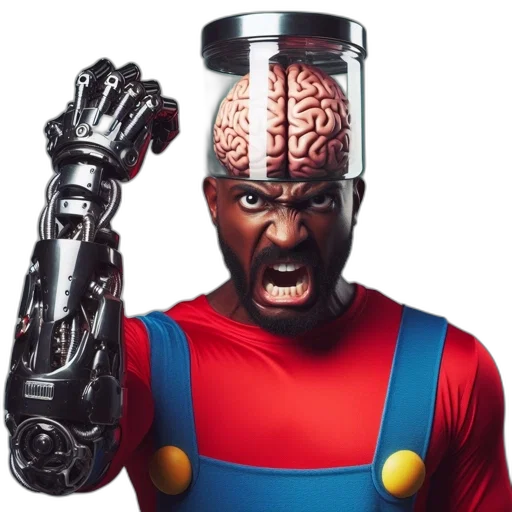 robot, face, mask, creature transparent PNG cut-out