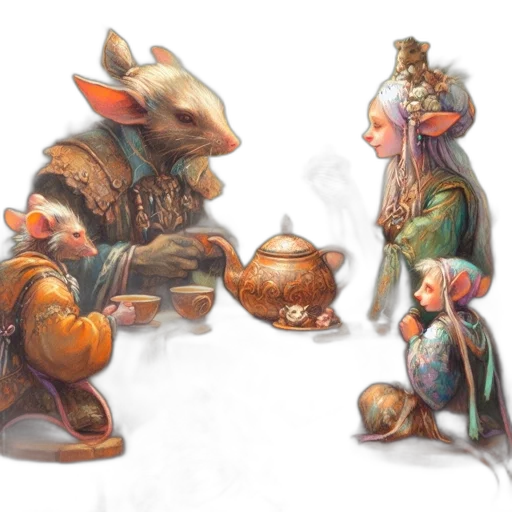 concept art, fantasy art, 3d render, watercolor transparent PNG cut-out