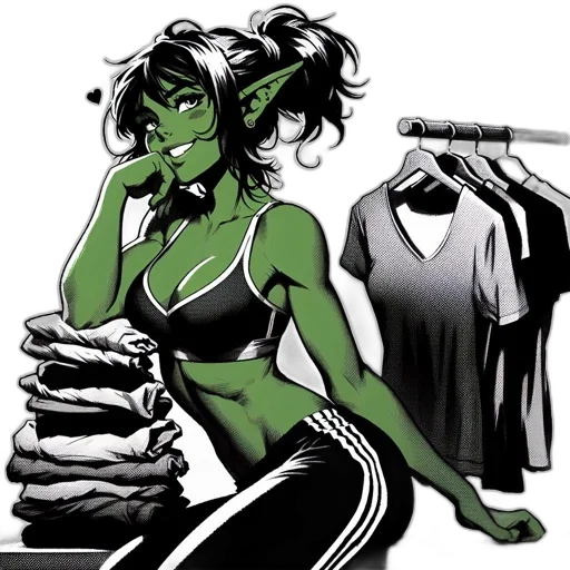 dress, comic book art, concept art, fantasy art transparent PNG cut-out