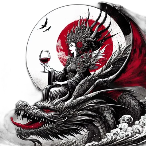 dragon, fantasy art, concept art, comic book art transparent PNG cut-out