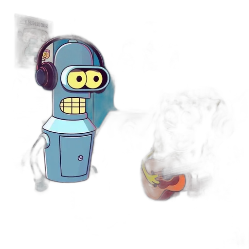 robot, concept art, pixel art, cartoon transparent PNG cut-out