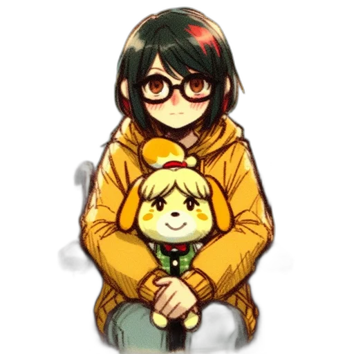 staff, jacket, animal, creature transparent PNG cut-out