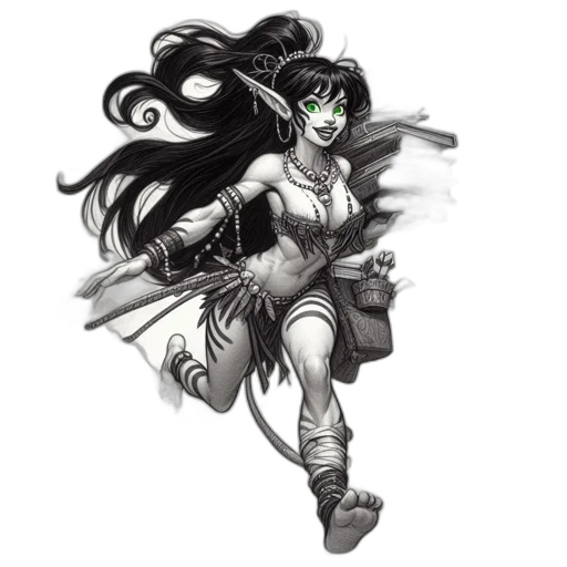 staff, fantasy art, comic book art, concept art transparent PNG cut-out