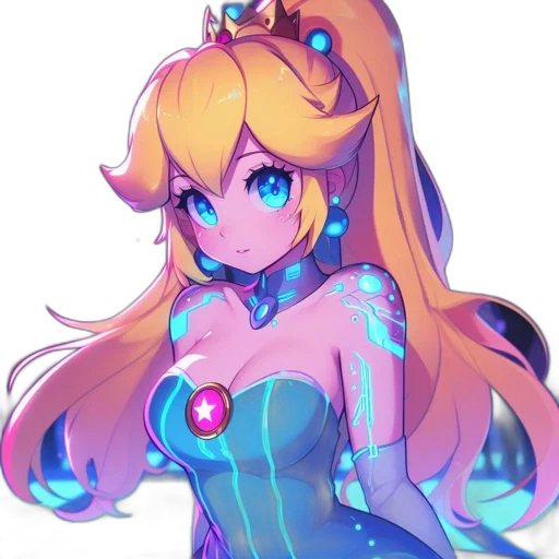 crown, dress, robot, staff transparent PNG cut-out