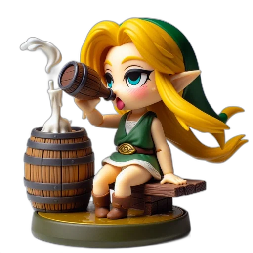 bottle, concept art, pixel art, fantasy art transparent PNG cut-out