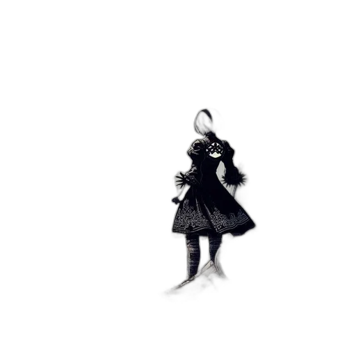 dress, staff, robot, umbrella transparent PNG cut-out