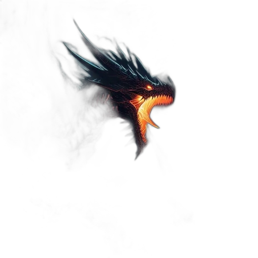 dragon, creature, animal, face transparent PNG cut-out