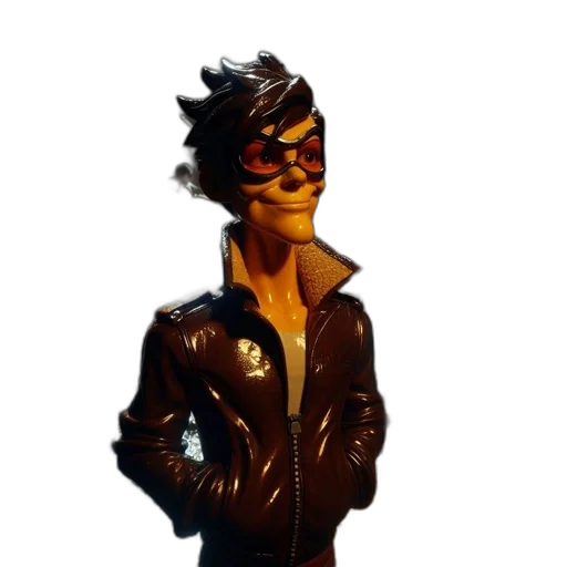 jacket, mask, robot, comic book art transparent PNG cut-out