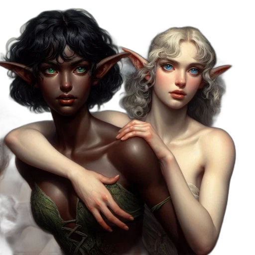 fantasy art, concept art, photorealistic, oil painting transparent PNG cut-out