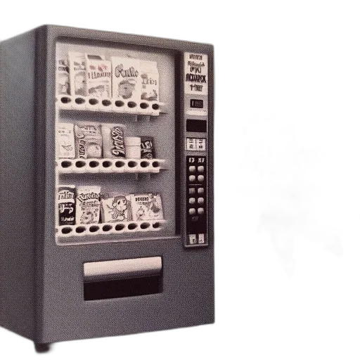 furniture, 3d render, vending, machine transparent PNG cut-out