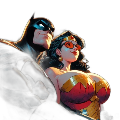 comic book art, concept art, fantasy art, batman transparent PNG cut-out