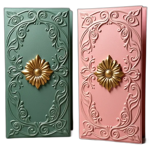 jewelry, 3d render, pastel, green transparent PNG cut-out