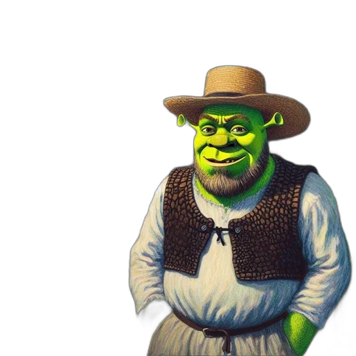 mask, creature, hat, staff transparent PNG cut-out
