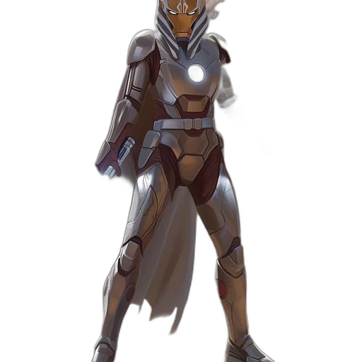 robot, staff, mask, concept art transparent PNG cut-out