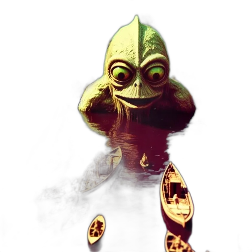 mask, creature, staff, robot transparent PNG cut-out