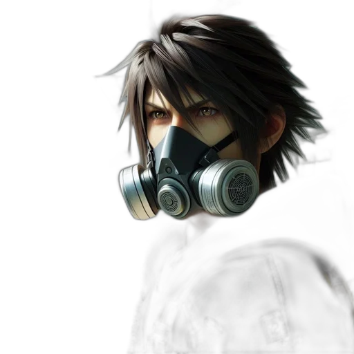 mask, face, concept art, photorealistic transparent PNG cut-out