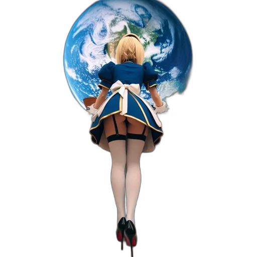 umbrella, dress, staff, weapon transparent PNG cut-out