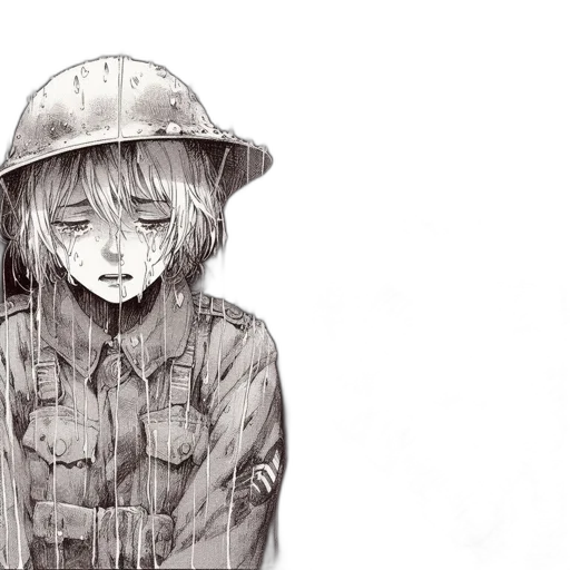 hat, jacket, face, weapon transparent PNG cut-out
