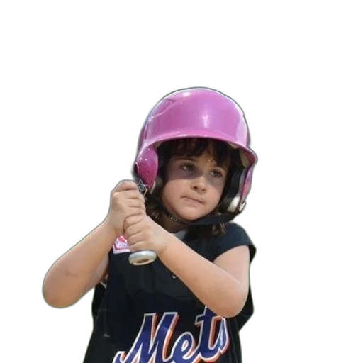young, girl, mets, jersey transparent PNG cut-out