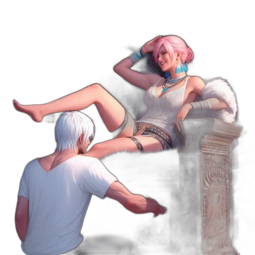 dress, furniture, staff, concept art transparent PNG cut-out