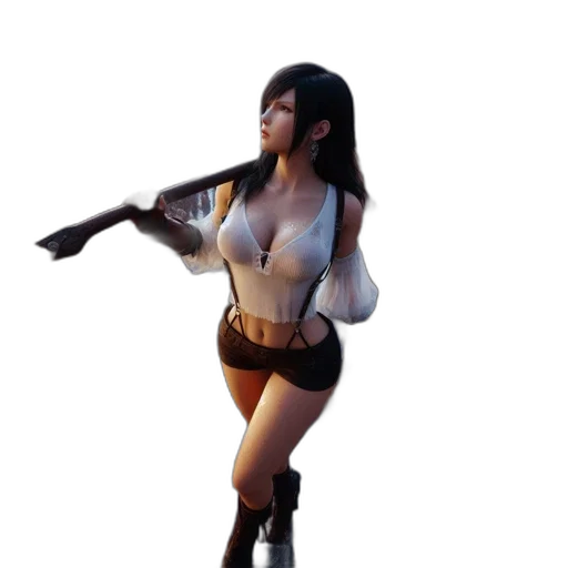 staff, weapon, sword, 3d render transparent PNG cut-out