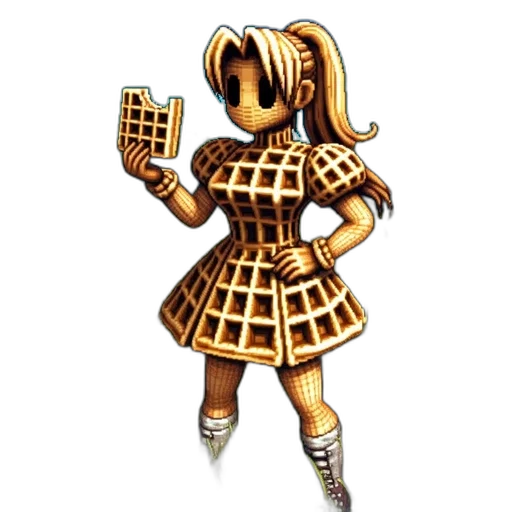 robot, dress, mask, staff transparent PNG cut-out
