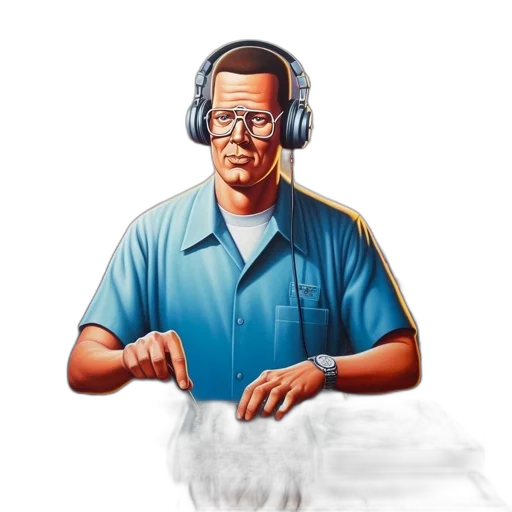 staff, face, photorealistic, cartoon transparent PNG cut-out
