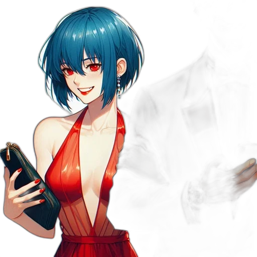 dress, staff, robot, weapon transparent PNG cut-out