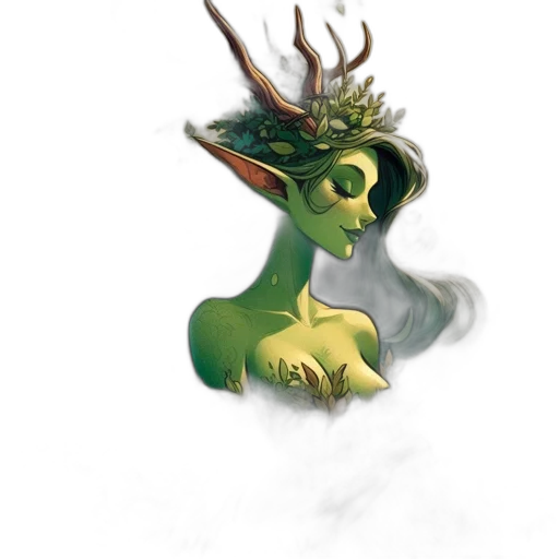 dragon, creature, mask, staff transparent PNG cut-out