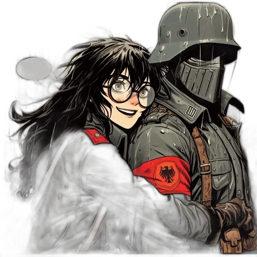 mask, jacket, comic book art, concept art transparent PNG cut-out