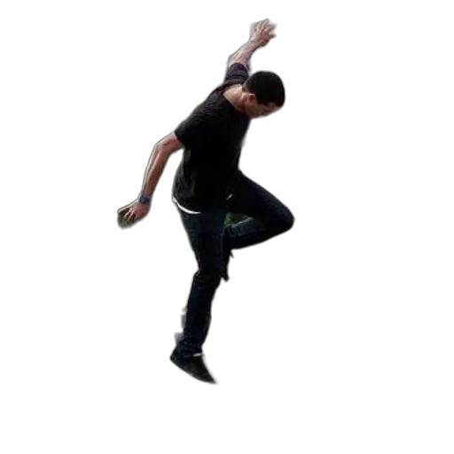 3d render, skateboarder, action, graffiti-covered transparent PNG cut-out