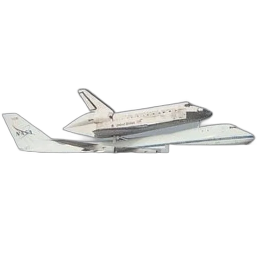 outer space, nasa, airplane, carrying transparent PNG cut-out