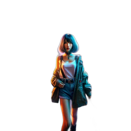 jacket, dress, robot, shoes transparent PNG cut-out