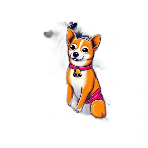 staff, animal, jewelry, watercolor transparent PNG cut-out