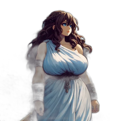 dress, concept art, fantasy art, comic book art transparent PNG cut-out