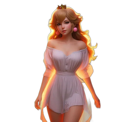 dress, concept art, fantasy art, 3d render transparent PNG cut-out