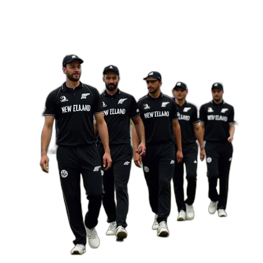 new, zealand, players, walking transparent PNG cut-out