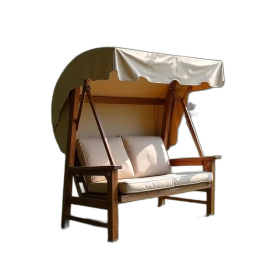 furniture, umbrella, 3d render, earth tones transparent PNG cut-out