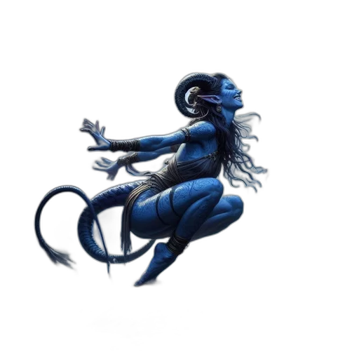dragon, creature, staff, mask transparent PNG cut-out