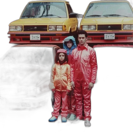 car, photorealistic, concept art, vaporwave transparent PNG cut-out