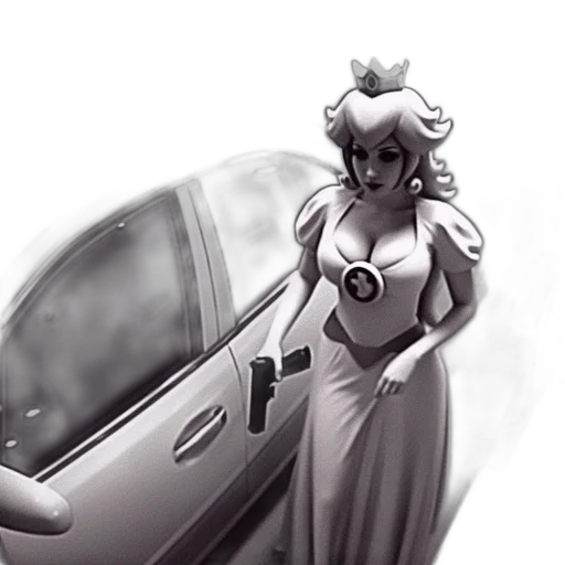 car, dress, concept art, comic book art transparent PNG cut-out
