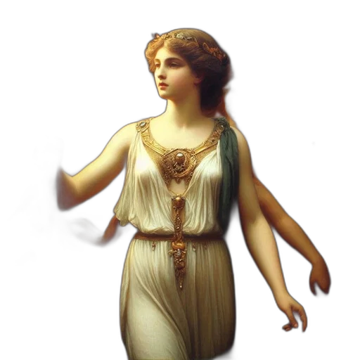 dress, staff, jewelry, crown transparent PNG cut-out